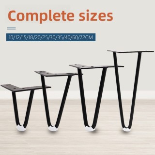 ЗЕРУН Модерни додаци за намештај, гвоздене металне ноге у црно-златној хром боји за софу и столицу, издржљиве ноге за сто