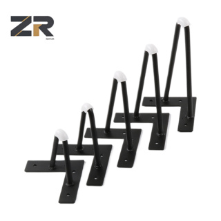 ЗЕРУН Модерни додаци за намештај, гвоздене металне ноге у црно-златној хром боји за софу и столицу, издржљиве ноге за сто