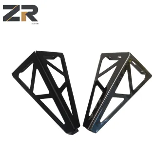 Pés de metal contemporâneos modernos ZERUN com placa superior quadrada de ferro cônico para mesa de jantar de cozinha