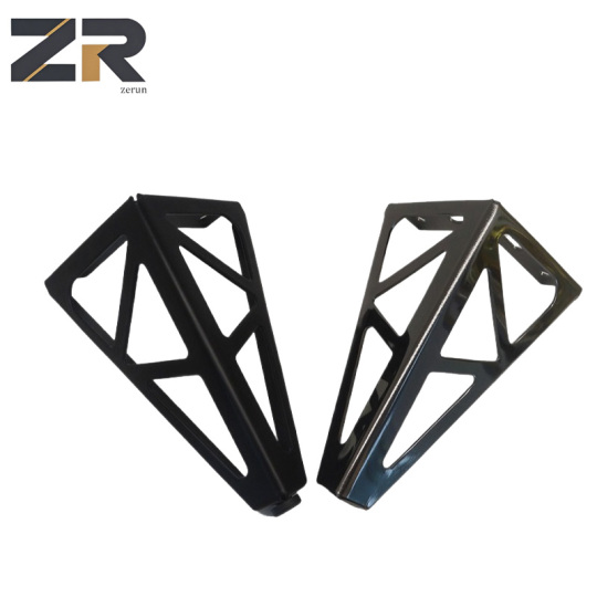 ZERUN Moderne, zeitgenössische Möbelbeine aus Metall, konische quadratische Eisenplatte für Küchen-Esstisch