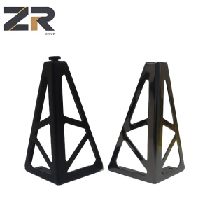 أرجل أثاث معدنية عصرية حديثة من زيرون ذات سطح مربع من الحديد المدبب لطاولة طعام المطبخ