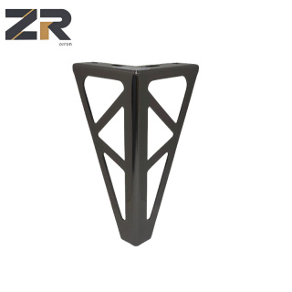 أرجل أثاث معدنية عصرية حديثة من زيرون ذات سطح مربع من الحديد المدبب لطاولة طعام المطبخ