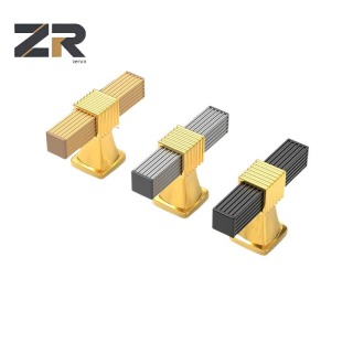 ZERUN Puxador de gaveta de alumínio de luxo para armário de 96 mm, acessório preto de luxo para guarda-roupas de quarto e cozinha, feito de liga de zinco