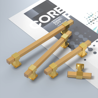 ZERUN Puxador de gaveta de alumínio de luxo para armário de 96 mm, acessório preto de luxo para guarda-roupas de quarto e cozinha, feito de liga de zinco