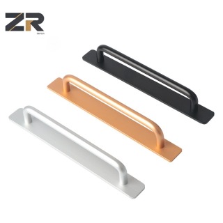 Mâner de împingere din aliaj de aluminiu ZERUN, neperforat, pentru ușă de dulap din lemn, fereastră, balcon, ușă glisantă - mâner expus