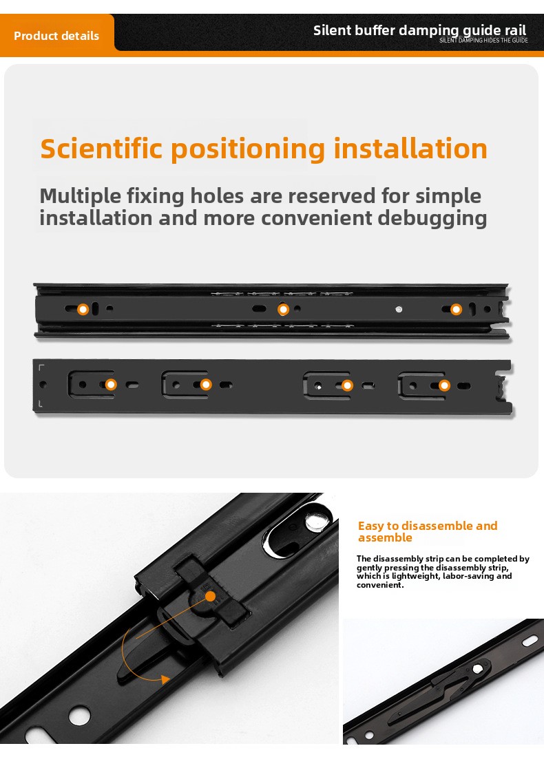 kitchen Refrigerator Slide Rail