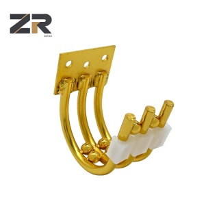 Pernas de sofá de ferro dourado de luxo ZERUN em formato de C, acessórios de móveis de metal para sala de estar, quarto, escritório, sala de jantar, design moderno