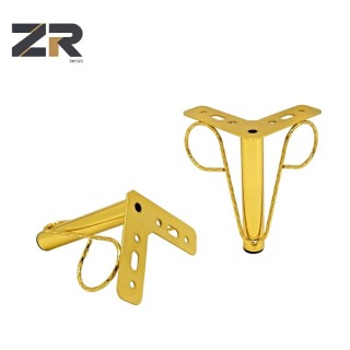 ЗЕРУН Модерне златне металне ноге за намештај, гвоздени материјал за трпезарију/кухињу/дневну собу/спаваћу собу, столицу/клупу, поправку софе, ормарића