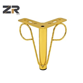 Patas de metal dorado para muebles ZERUN, modernas, de hierro, para comedor, cocina, sala de estar, dormitorio, silla, banco, sofá, armario.
