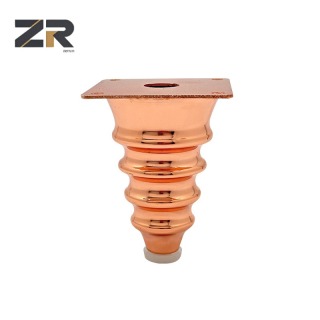 Pieds de meubles modernes en métal or rose ZERUN, matériau en fer pour salle à manger/cuisine/salon/chambre à coucher, chaise/banc, réparation de canapé, armoire