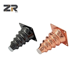 Pieds de meubles modernes en métal or rose ZERUN, matériau en fer pour salle à manger/cuisine/salon/chambre à coucher, chaise/banc, réparation de canapé, armoire