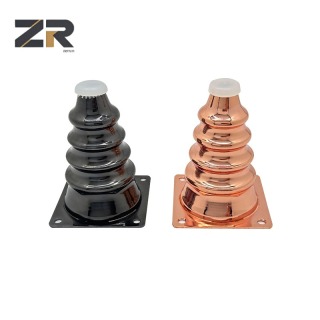 Pieds de meubles modernes en métal or rose ZERUN, matériau en fer pour salle à manger/cuisine/salon/chambre à coucher, chaise/banc, réparation de canapé, armoire