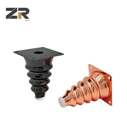 Pieds de meubles modernes en métal or rose ZERUN, matériau en fer pour salle à manger/cuisine/salon/chambre à coucher, chaise/banc, réparation de canapé, armoire