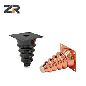 Pieds de meubles modernes en métal or rose ZERUN, matériau en fer pour salle à manger/cuisine/salon/chambre à coucher, chaise/banc, réparation de canapé, armoire