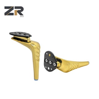 ЗЕРУН Современные европейские железные золотые ножки для дивана Современные оптовые продажи Металлическая мебель для столовой, гостиной, спальни, домашнего офиса