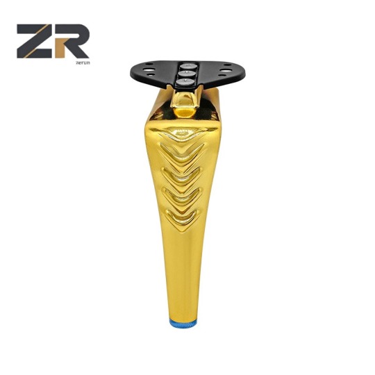 ZERUN Pieds de canapé modernes en fer doré européen Meubles contemporains en gros en métal pour salle à manger pour salon chambre bureau à domicile