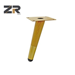 ЗЕРУН 4-20 дюймов коническая трубка железное дерево зерно мебельные ножки прямые косые для использования на открытом воздухе для дивана обеденного стула ножки