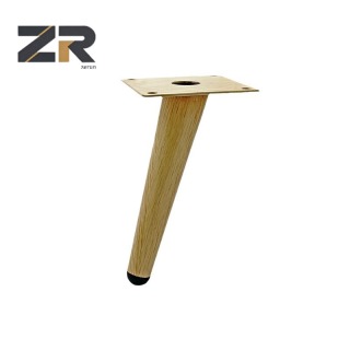 ЗЕРУН 4-20 дюймов коническая трубка железное дерево зерно мебельные ножки прямые косые для использования на открытом воздухе для дивана обеденного стула ножки