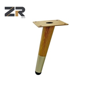 ЗЕРУН 4-20 дюймов коническая трубка железное дерево зерно мебельные ножки прямые косые для использования на открытом воздухе для дивана обеденного стула ножки