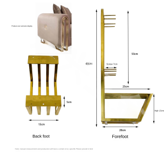 Perna de mesa de aço inoxidável em formato W ZERUN polida e ajustável para móveis modernos, cor dourada para hotéis, restaurantes e hospitais