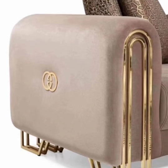 Pied de table ZERUN en acier inoxydable poli en forme de W, réglable, pour meubles modernes, couleur dorée, pour hôtels, restaurants, hôpitaux