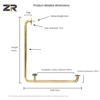 Pés decorativos de aço inoxidável dourados ZERUN, base de metal resistente para sofá moderno e estrutura de cama na sala de estar e no quarto