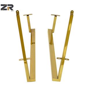 ЗЕРУН Нержавеющая сталь Золотые декоративные ножки для мебели Прочная металлическая основа для каркаса дивана-кровати Современная гостиная и спальня