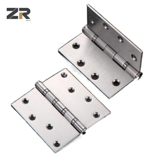 ZERUN 180° Door Hinge High Quality Stainless Steel Small Butt Design Easy Installation for Kitchen Living Room Hotel Bedroom Gym