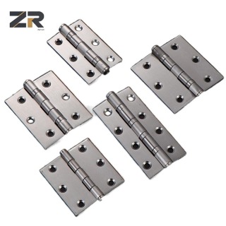 ZERUN 180° Door Hinge High Quality Stainless Steel Small Butt Design Easy Installation for Kitchen Living Room Hotel Bedroom Gym