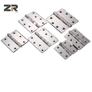 ZERUN 180° Door Hinge High Quality Stainless Steel Small Butt Design Easy Installation for Kitchen Living Room Hotel Bedroom Gym