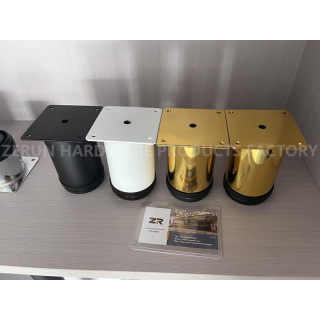 Pied de canapé moderne en acier inoxydable avec base en métal pour chaise de salle à manger, table, armoire pour salon, cuisine, salle de bain, hôtel, hôpital