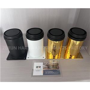 Pied de canapé moderne en acier inoxydable avec base en métal pour chaise de salle à manger, table, armoire pour salon, cuisine, salle de bain, hôtel, hôpital