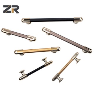 ZERUN Luxury 96mm Black Aluminum Drawer Dresser Cabinet Handle Modern Design Zinc Alloy Accessory for Bedroom Kitchen Wardrobes