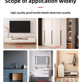 Fabrika Doğrudan Özelleştirilebilir Mobilya Donanımı Alüminyum Alaşımlı Kulp Düğmesi Gardırop ve Çekmece Dekoratif Kullanımı İçin İtme Çekme