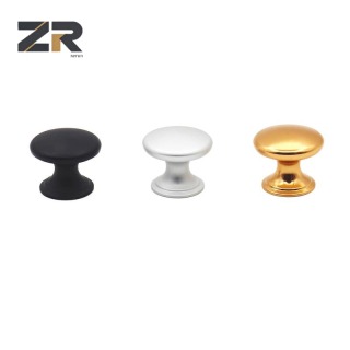 ZERUN Poignée de tiroir de luxe en aluminium doré à un trou, accessoire de conception moderne en alliage de zinc pour chambre à coucher