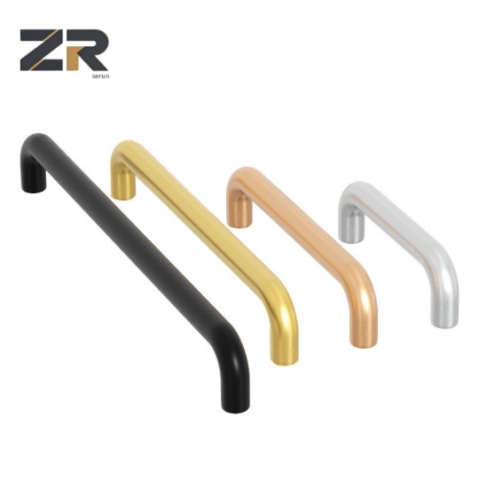 ZERUN Poignée de meuble de commode en alliage de zinc, design moderne et luxueux, 160 mm, en aluminium, accessoire pour armoires de chambre et de cuisine