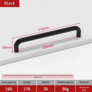 مقبض خزانة ملابس من الألومنيوم الوردي مقاس 160 مم بتصميم عصري فاخر من زيرون، ملحق من سبائك الزنك لغرفة النوم وخزانة المطبخ