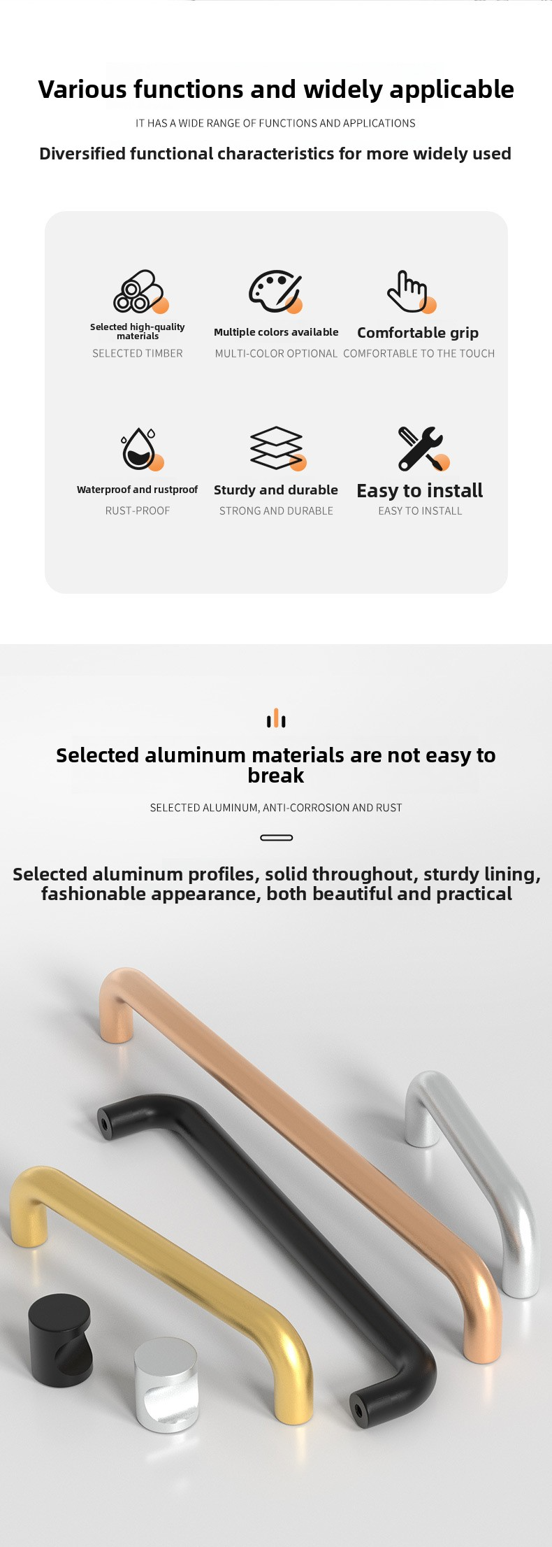 zinc Alloy Cabinet Knobs