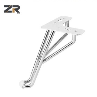 ZERUN - Pata de sofá moderna de hierro pulido dorado para cama, soporte para sofá de metal resistente, ideal para hoteles