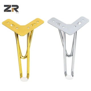 ZERUN - Pata de sofá moderna de hierro pulido dorado para cama, soporte para sofá de metal resistente, ideal para hoteles