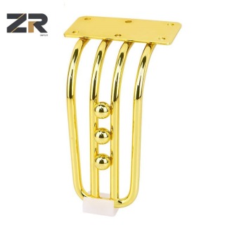 Patas de metal modernas y elegantes con soporte de hierro cromado dorado para sillas, comedores, salas de estar, muebles, accesorios, armarios y sofás.
