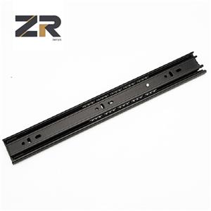 ЗЕРУН 45 мм, нержавеющая сталь, черная, с тремя направляющими, для кухонного шкафа, винного шкафа, уличного холодильника, направляющие для ящиков