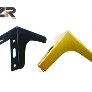 ZERUN 1.5 Thickness Modern Gold Iron Cabinet & Sofa Feet Leg Golden Metal Legs for Dining Table Bed Coffee & Living Room for Hotels Furniture