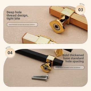 Ручки для дверей шкафа ЗЕРУН Современный Простой Стиль для кухонного комода, спальни, шкафа, ручка из алюминиевого сплава с золотой полосой 96 мм для ящика