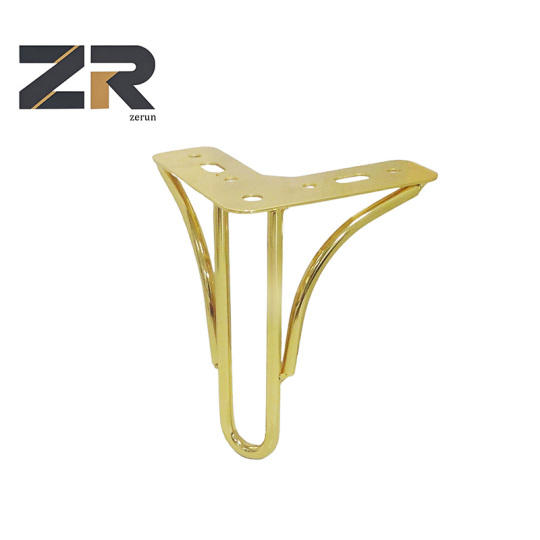 ZERUN Gold Contemporary Stylish Metal Sofa Table Legs Unique Modern Gun Black Iron Furniture for Living Kitchen Outdoor