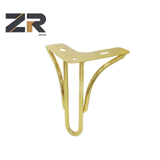 ZERUN Gold Contemporâneo Elegante Metal Sofá Mesa Pernas Únicas Modernas Arma Preto Móveis de Ferro para Sala de Estar Cozinha Ao Ar Livre
