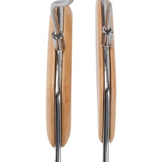 Durable Single-Tier Metal Hanger Storage Rack with Glossy Finish for Clothing Organization Wardrobe Bathroom Kitchen Living Room