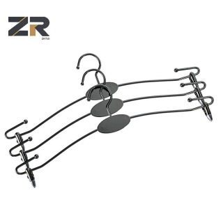 ZERUN Customized Commercial Exhibition Metal Hangers Close Fitting Clothing Durable Lingerie Hangers for Wardrobe Bathroom Use