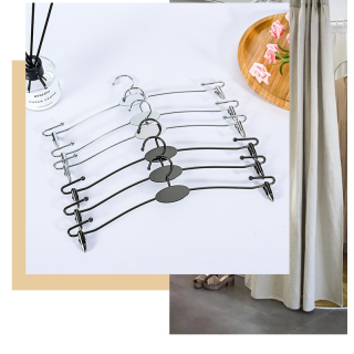 ZERUN Customized Commercial Exhibition Metal Hangers Close Fitting Clothing Durable Lingerie Hangers for Wardrobe Bathroom Use
