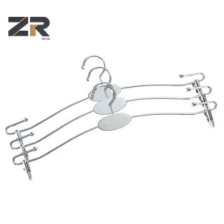 ZERUN Customized Commercial Exhibition Metal Hangers Close Fitting Clothing Durable Lingerie Hangers for Wardrobe Bathroom Use